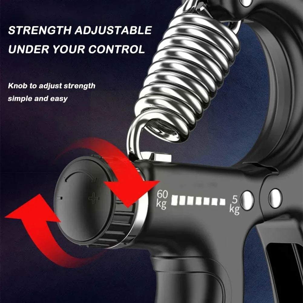 Fitzoraz® Hand Grip Strengthener Kit – Countable Grip Trainer for Wrist, Finger & Forearm