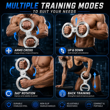 Fitzoraz® Adjustable Forearm & Grip Strength Trainer