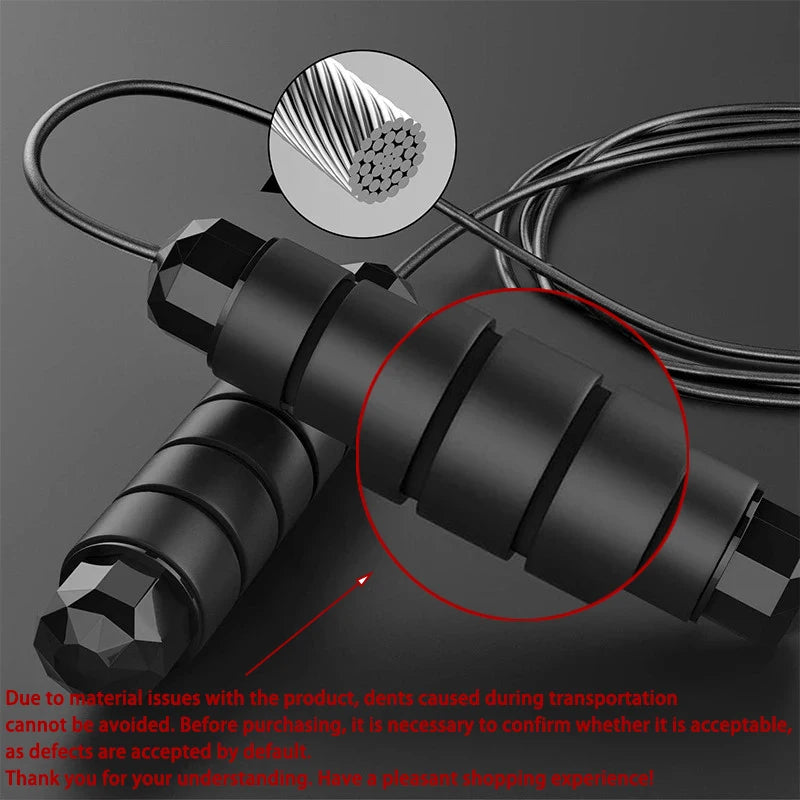Fitzoraz® Speed Jump Rope – Adjustable Steel Wire with Ball Bearing