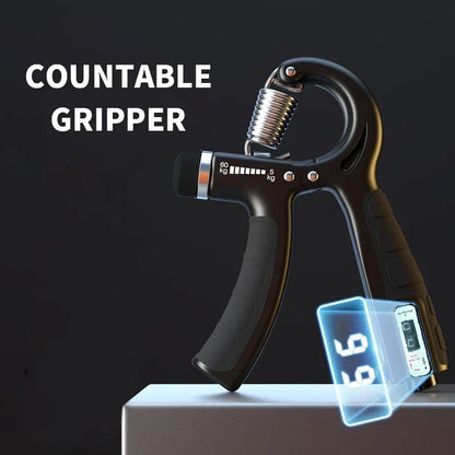 Fitzoraz® Hand Grip Strengthener Kit – Countable Grip Trainer for Wrist, Finger & Forearm