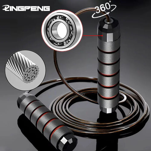 Fitzoraz® Speed Jump Rope – Adjustable Steel Wire with Ball Bearing