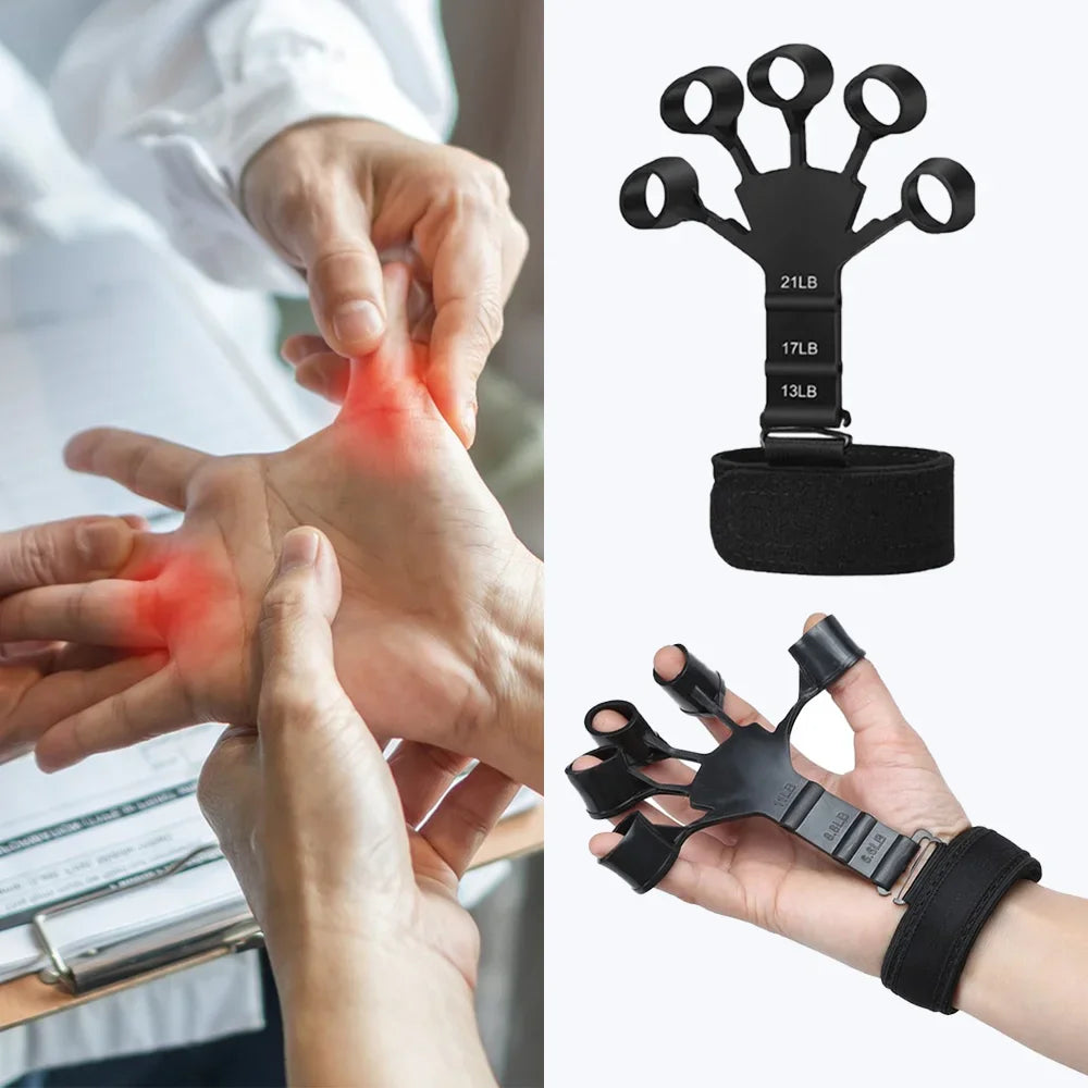 Fitzoraz® Hand Grip Strengthener Kit – Countable Grip Trainer for Wrist, Finger & Forearm
