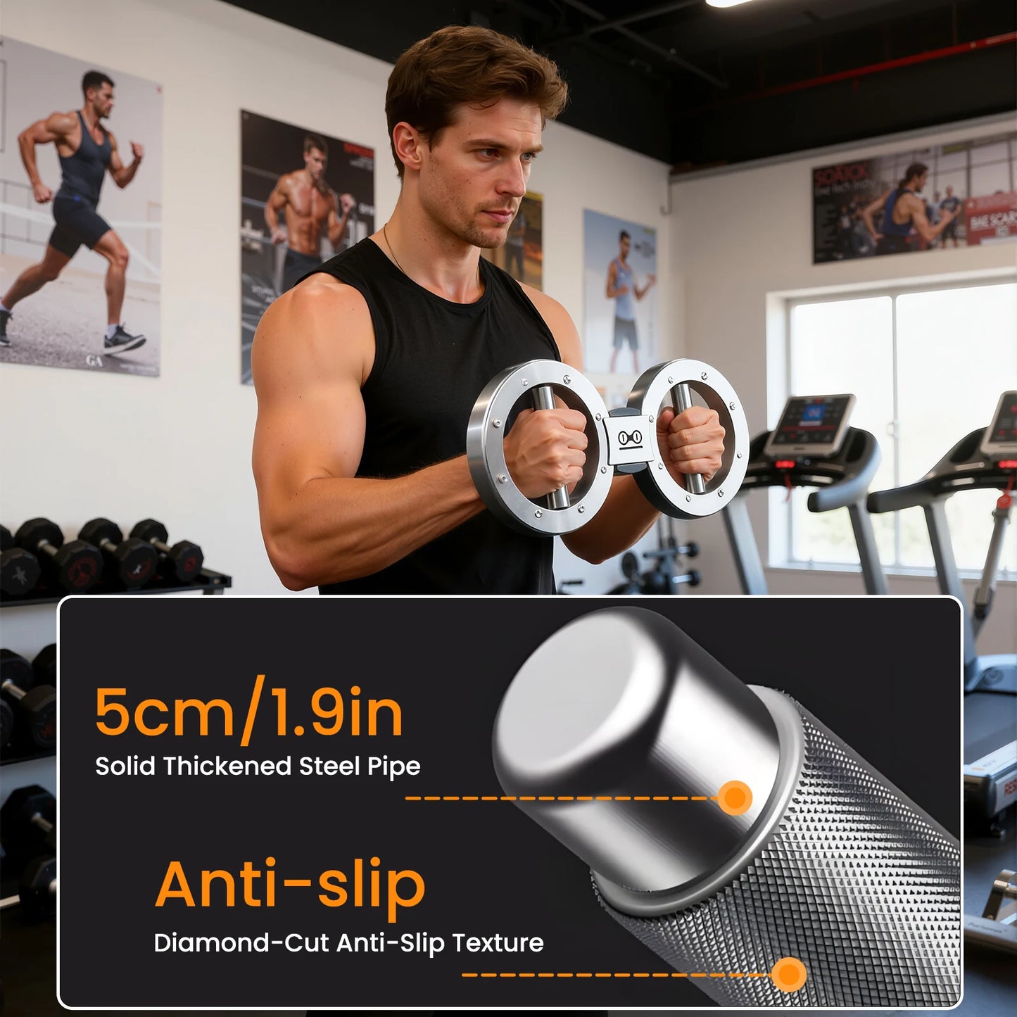 Fitzoraz® Adjustable Forearm & Grip Strength Trainer