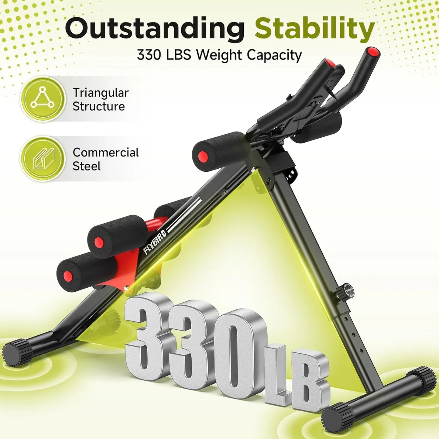 Fitzoraz® Adjustable Ab & Core Training Machine – Full Body Home Gym