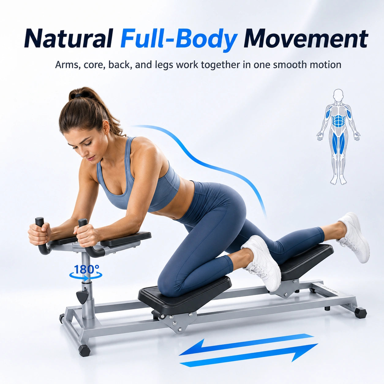 Fitzoraz® Low-Impact Core & Cardio Glide Trainer